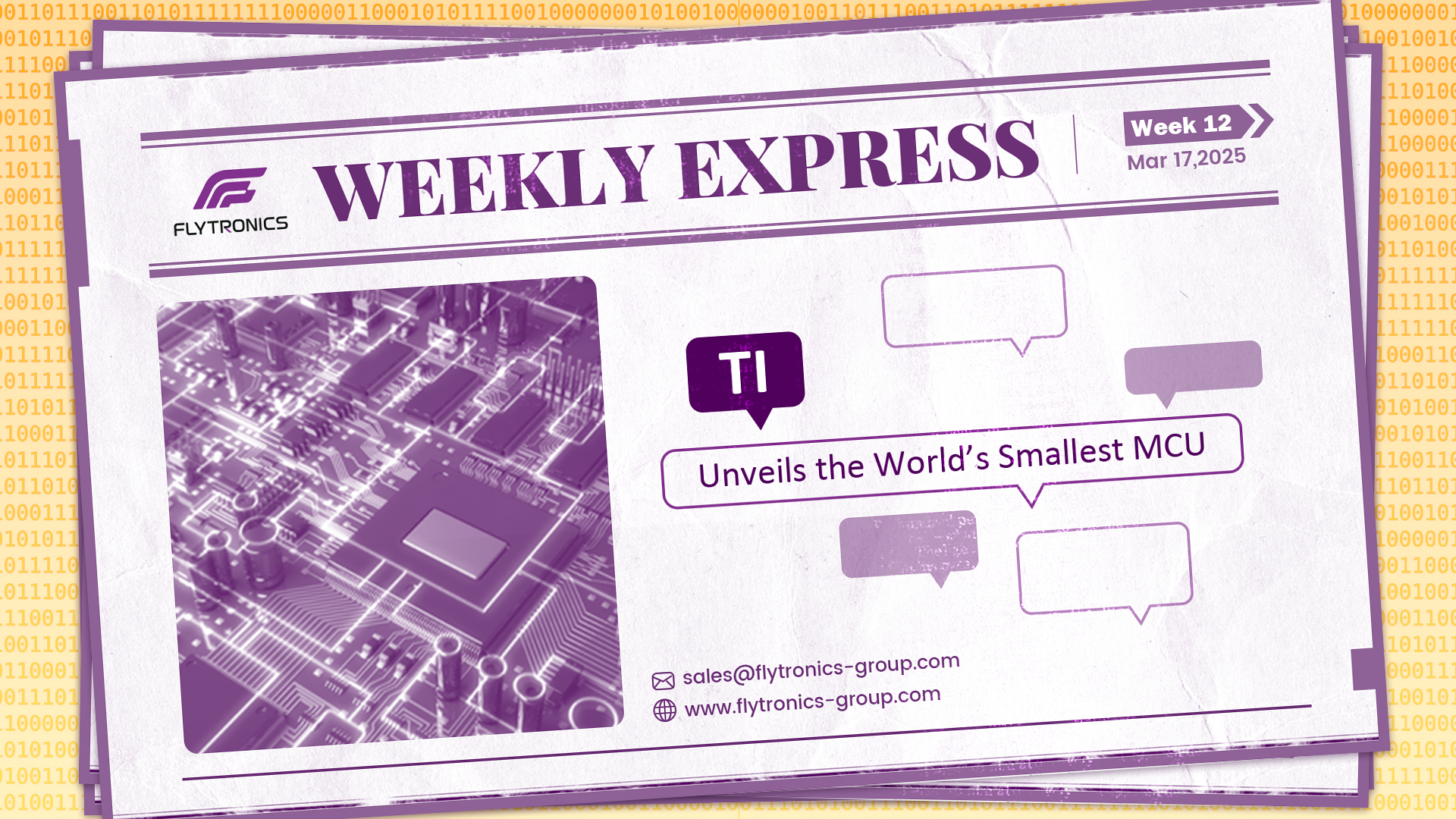 Week 12 | Flytronics Weekly Express