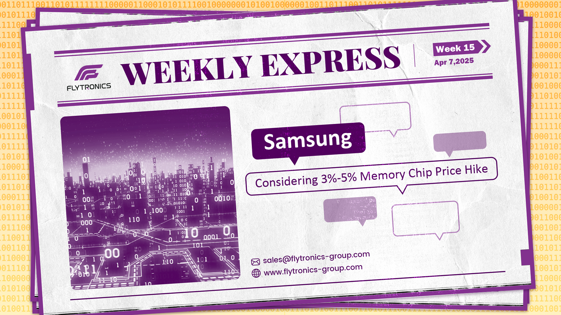 Week 15 | Flytronics Weekly Express