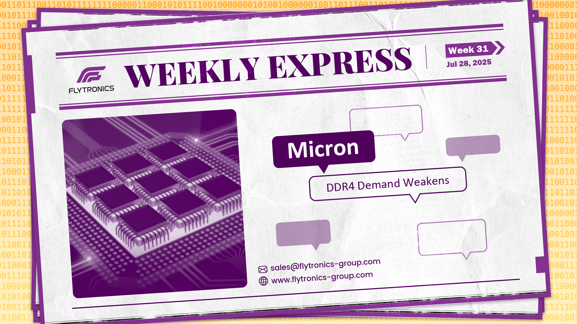 Week 31 | Flytronics Weekly Express